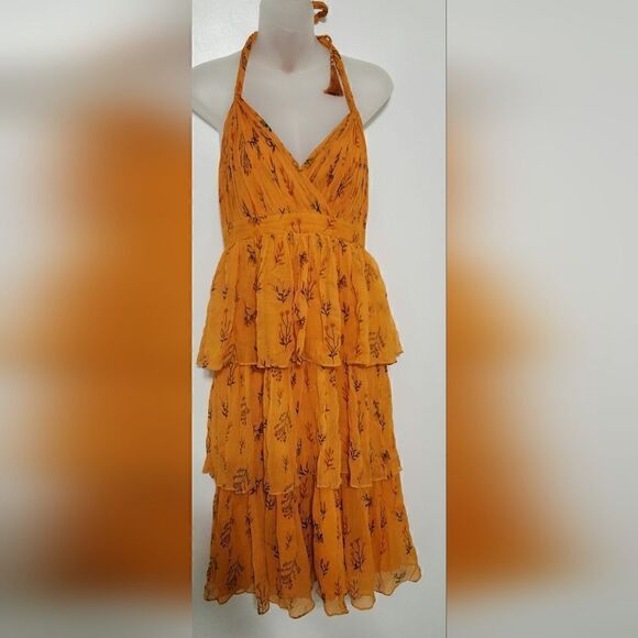 Anthropologie Guapa ‘Pamela' Midi Halter Floral Dress size 8P - Picture 5 of 7